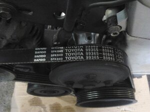 Замена приводных ремней Toyota Corolla 2007-2010